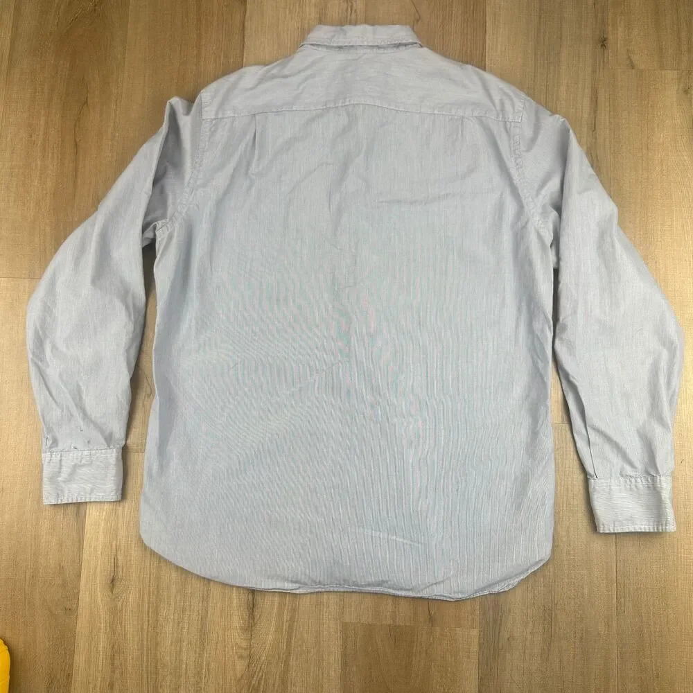 J. Crew Men's Large L Long Sleeve Light Blue Button Up Shirt